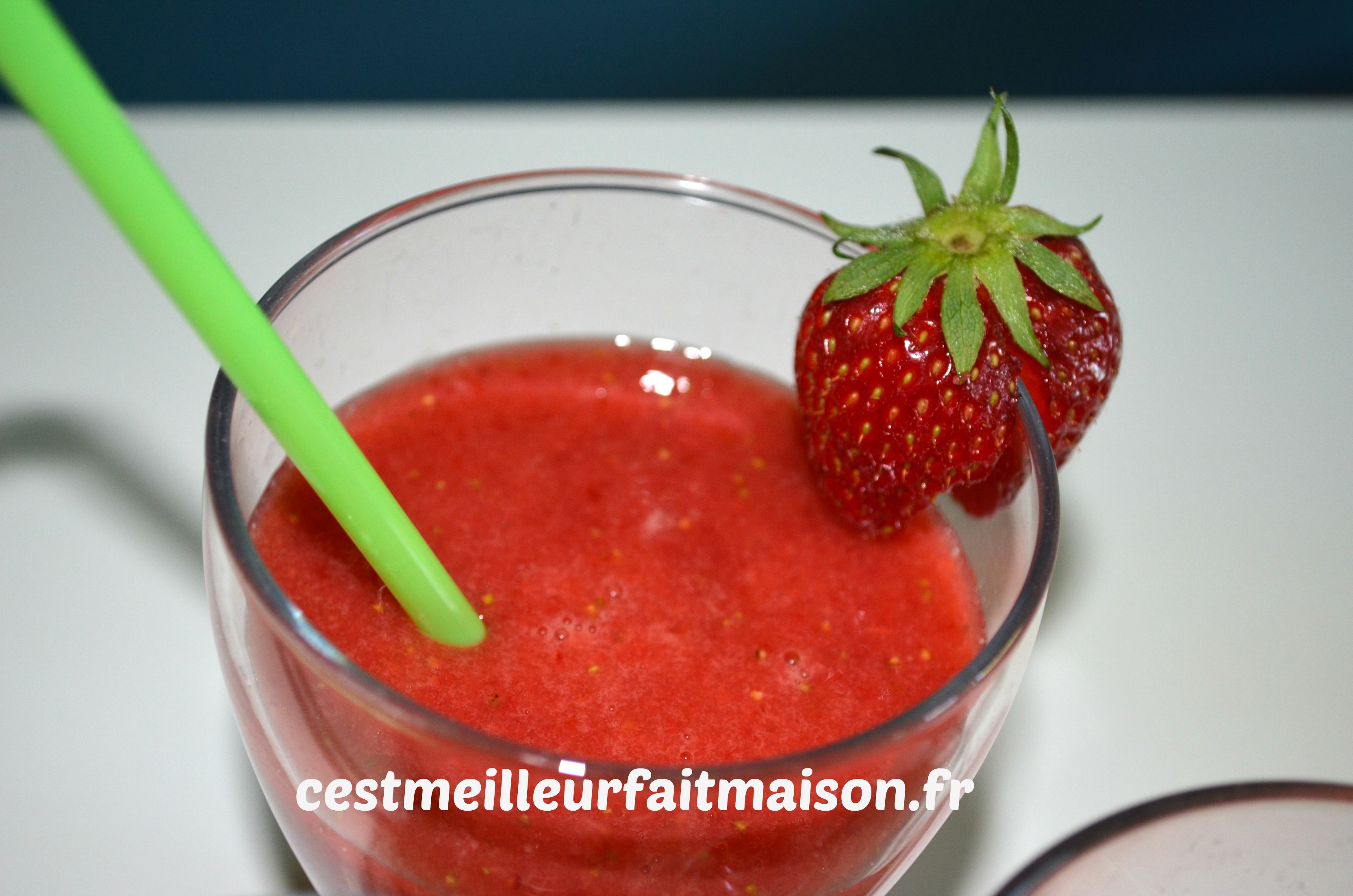 Smoothie fraises banane