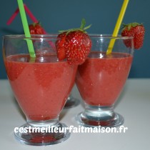 Smoothie fraises banane