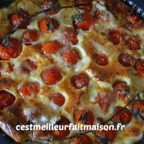 Clafoutis aux tomates cerises