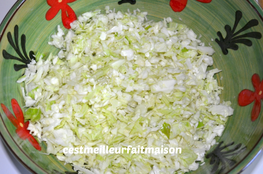 Salade au chou blanc - C'est meilleur fait maison