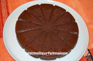 Fondant au chocolat et aux framboises