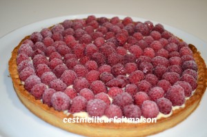 Tarte aux framboises