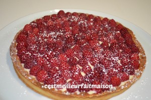 Tarte aux framboises