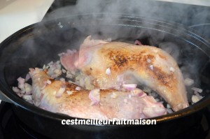 Cuisses de dinde caramélisées au miel et au citron