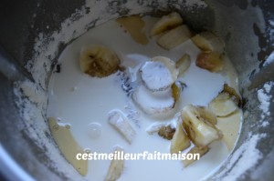 Gâteau banane chocolat