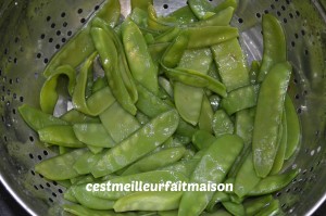 Salade de haricots verts et pois gourmands (Ottolenghi)