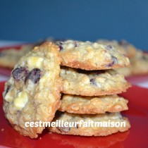 Cookies au chocolat blanc et aux cranberries