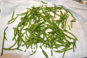 Salade de haricots verts et pois gourmands (Ottolenghi)