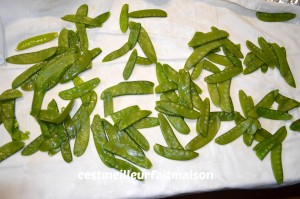 Salade de haricots verts et pois gourmands (Ottolenghi)