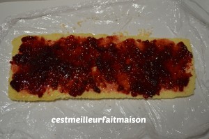 Bûche framboise chocolat blanc