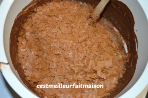 Crousti-fondant au chocolat et aux framboises