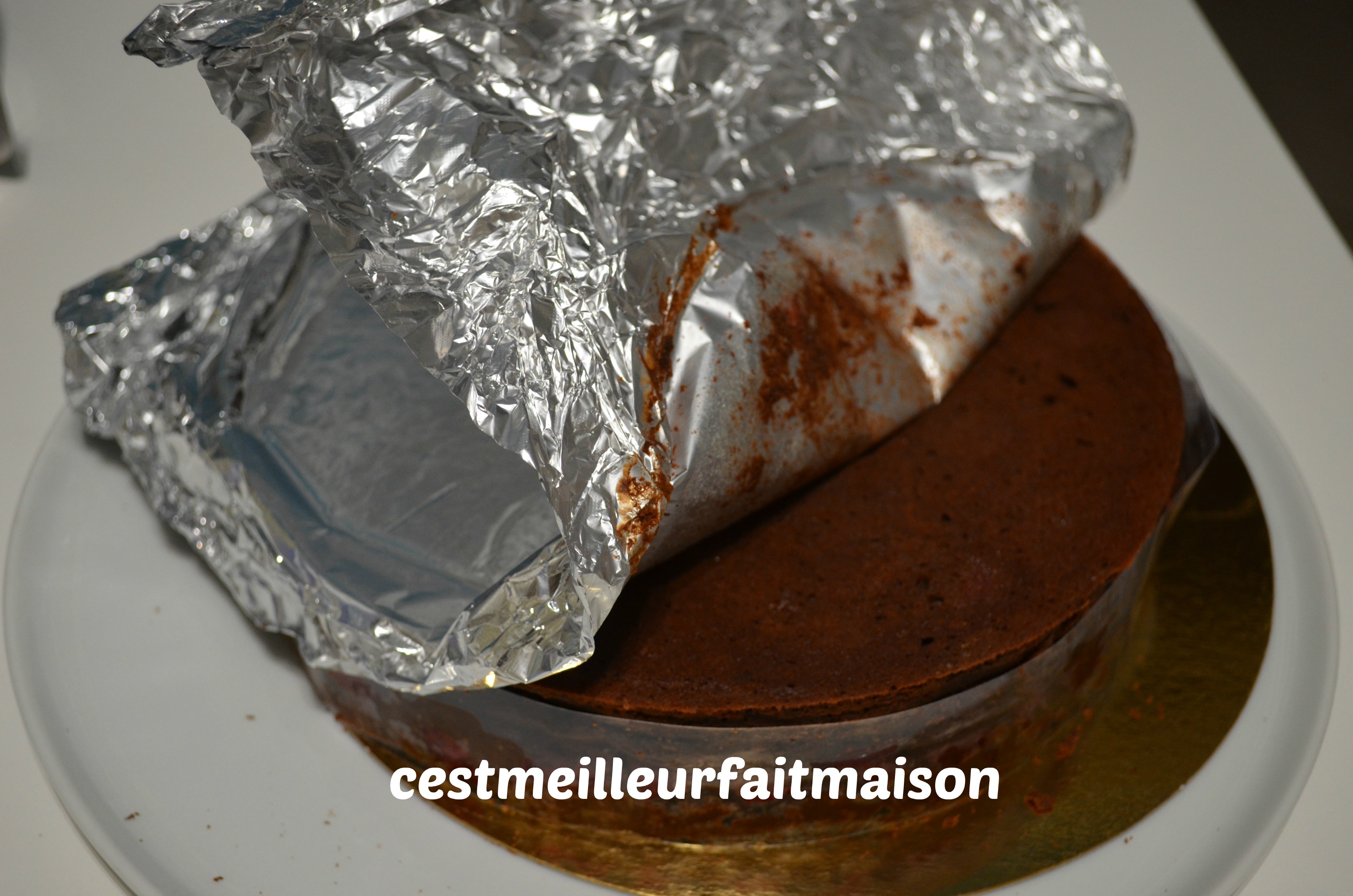 Crousti-fondant au chocolat et aux framboises