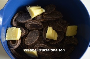 Crousti-fondant au chocolat et aux framboises