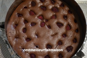 Crousti-fondant au chocolat et aux framboises