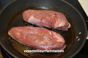 Magrets de canard à la gelée de groseilles