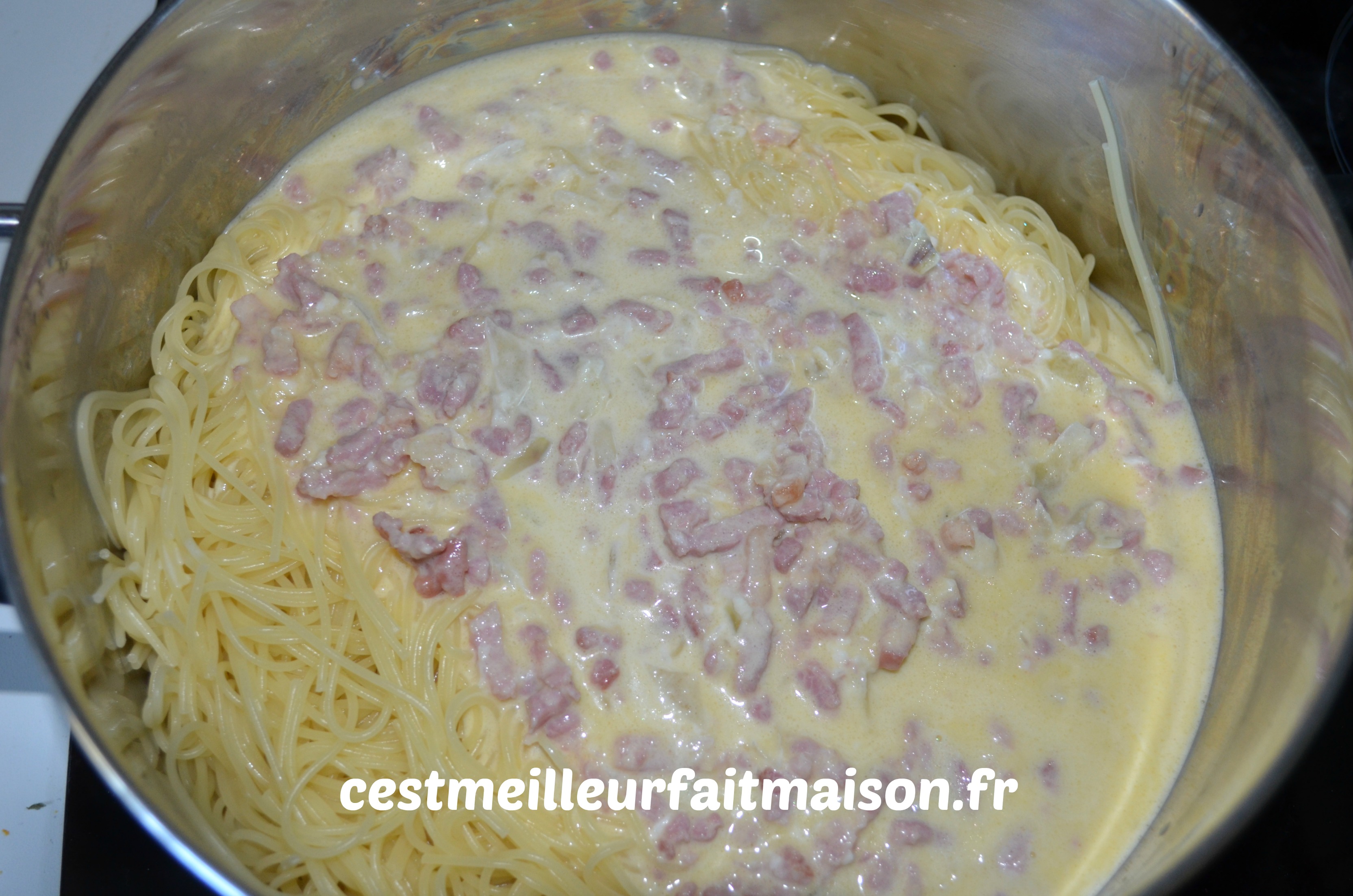 Spaghetti à la carbonara façon Thermomix C'est meilleur fait maison