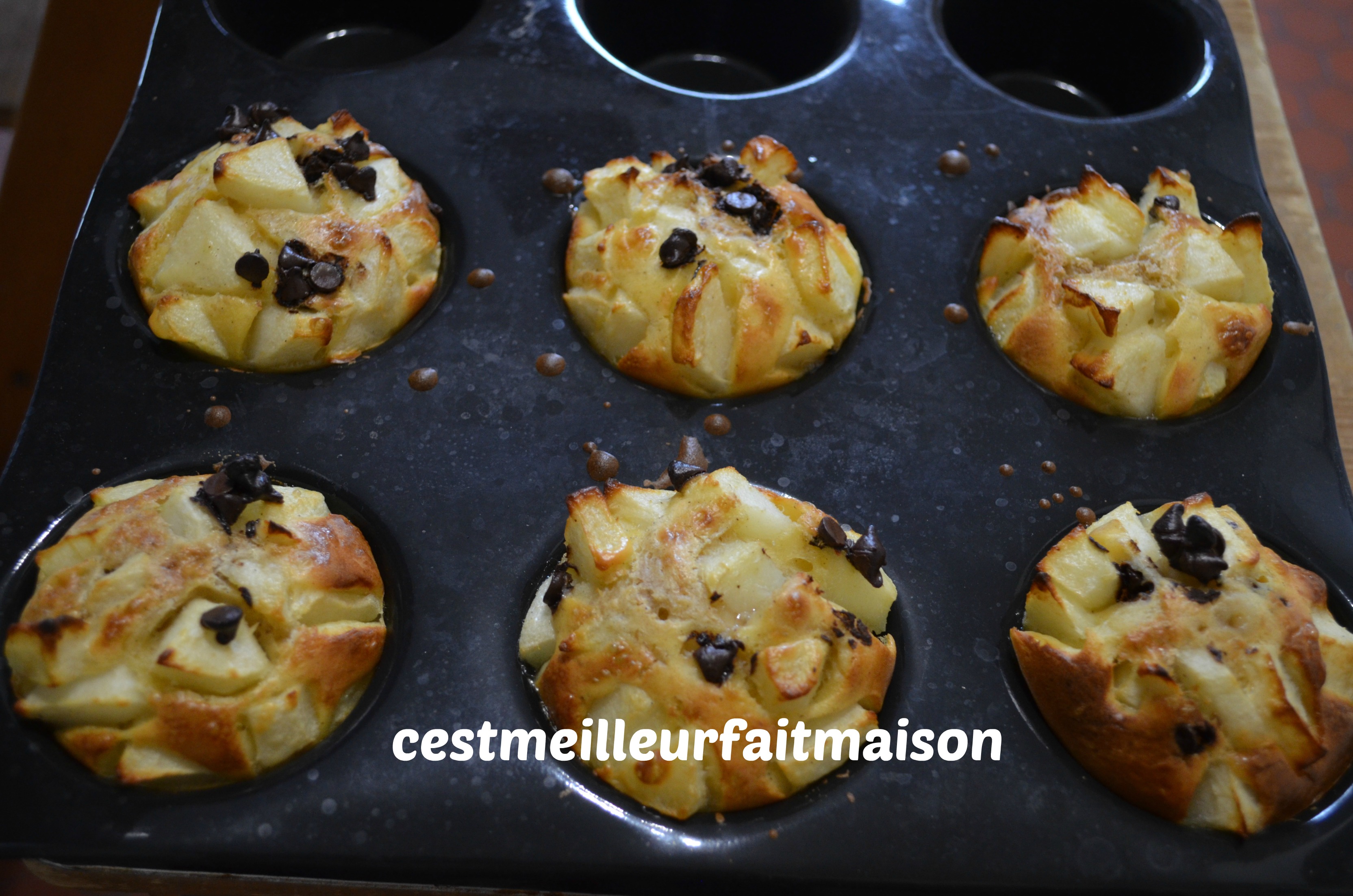 Gâteaux poires chocolat sans sucre