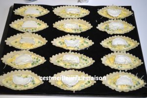 Barquettes aux petits pois