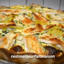 Tarte aux pommes de teree et au brie