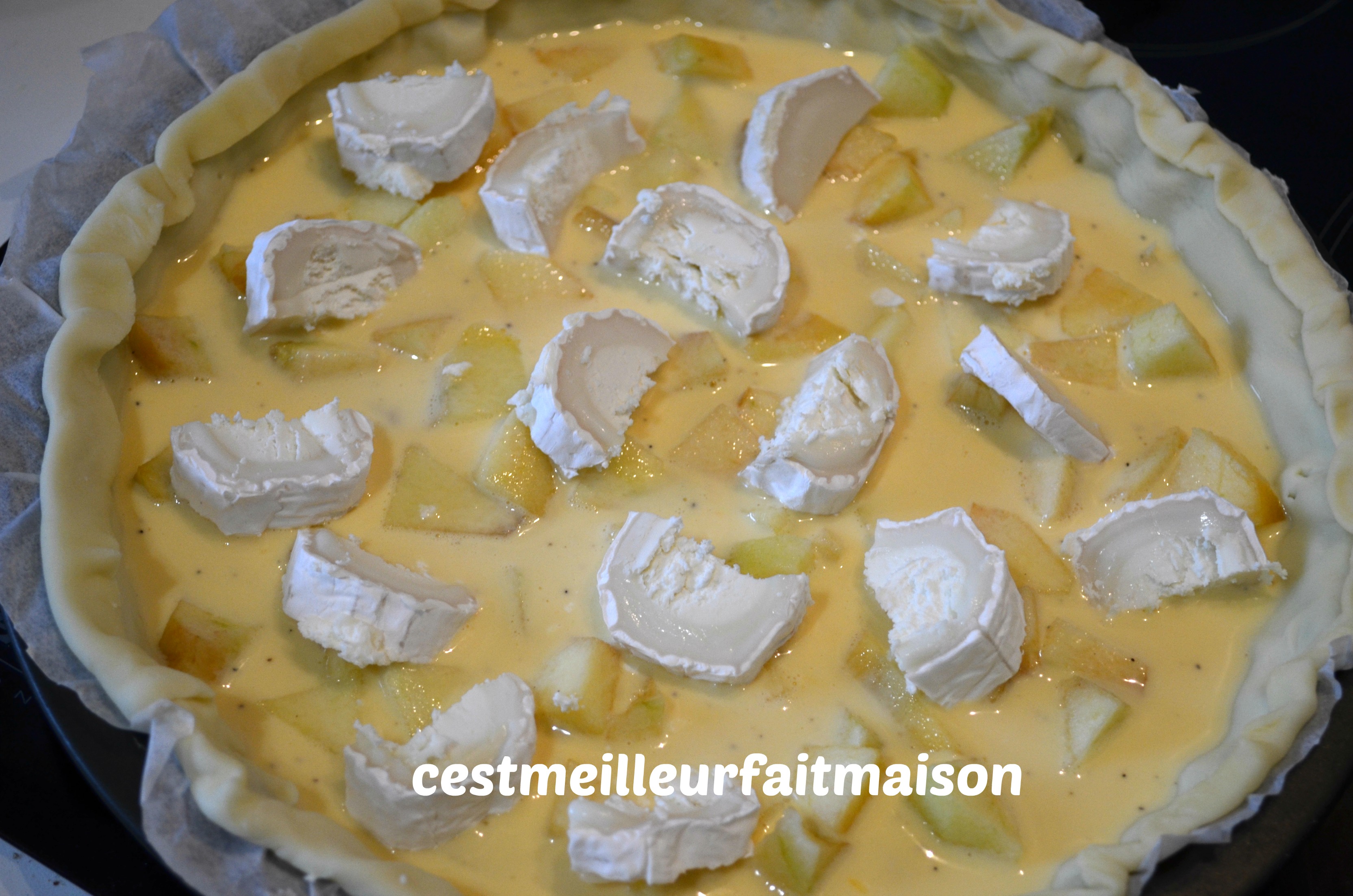 Tarte pomme chèvre