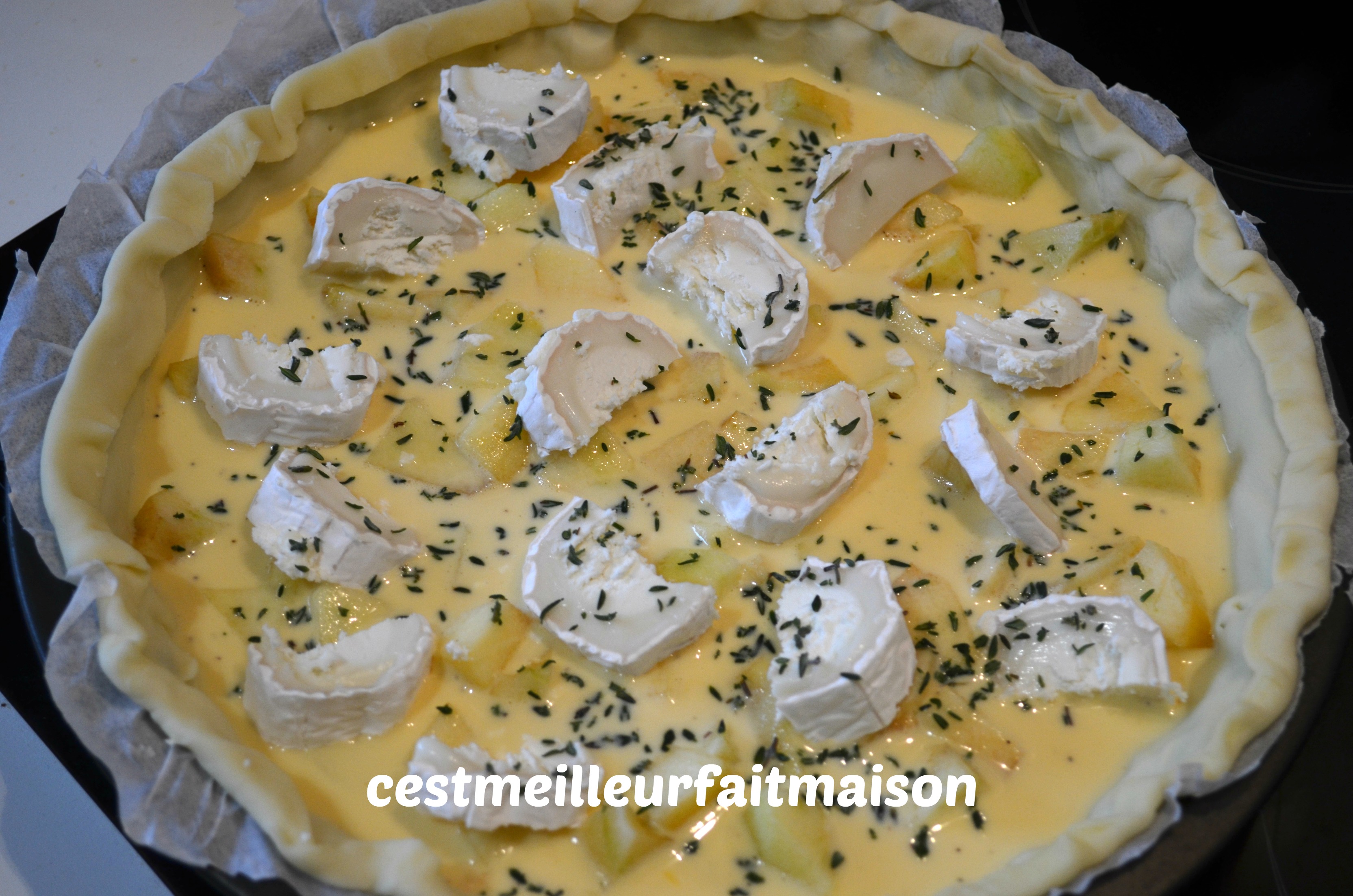 Tarte pomme chèvre