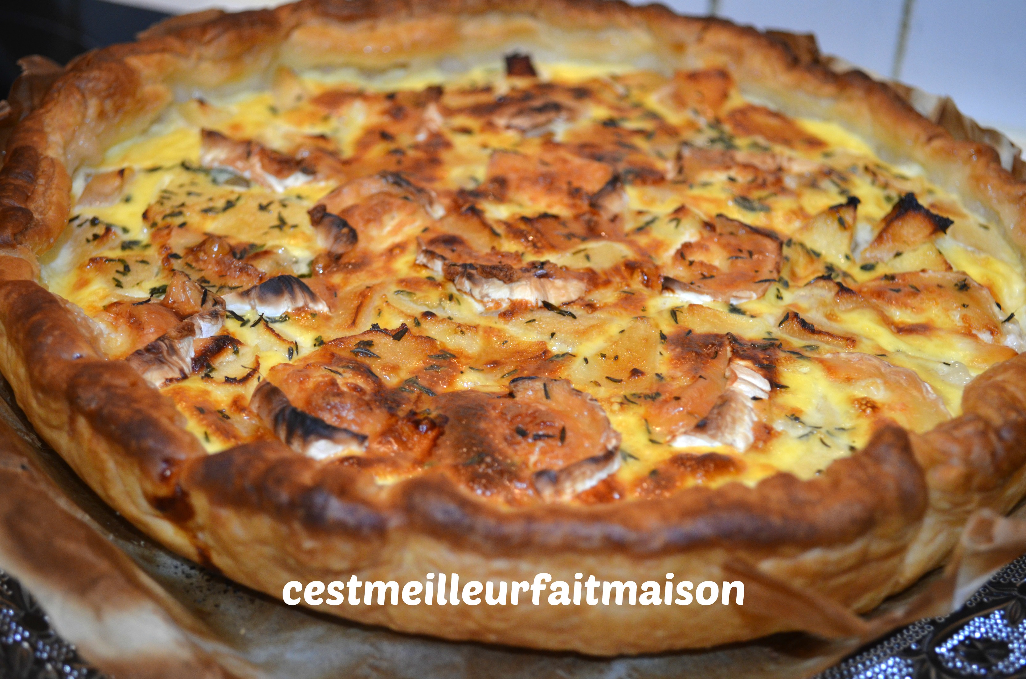 Tarte pomme chèvre