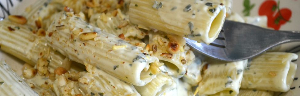 Rigatoni au basilic