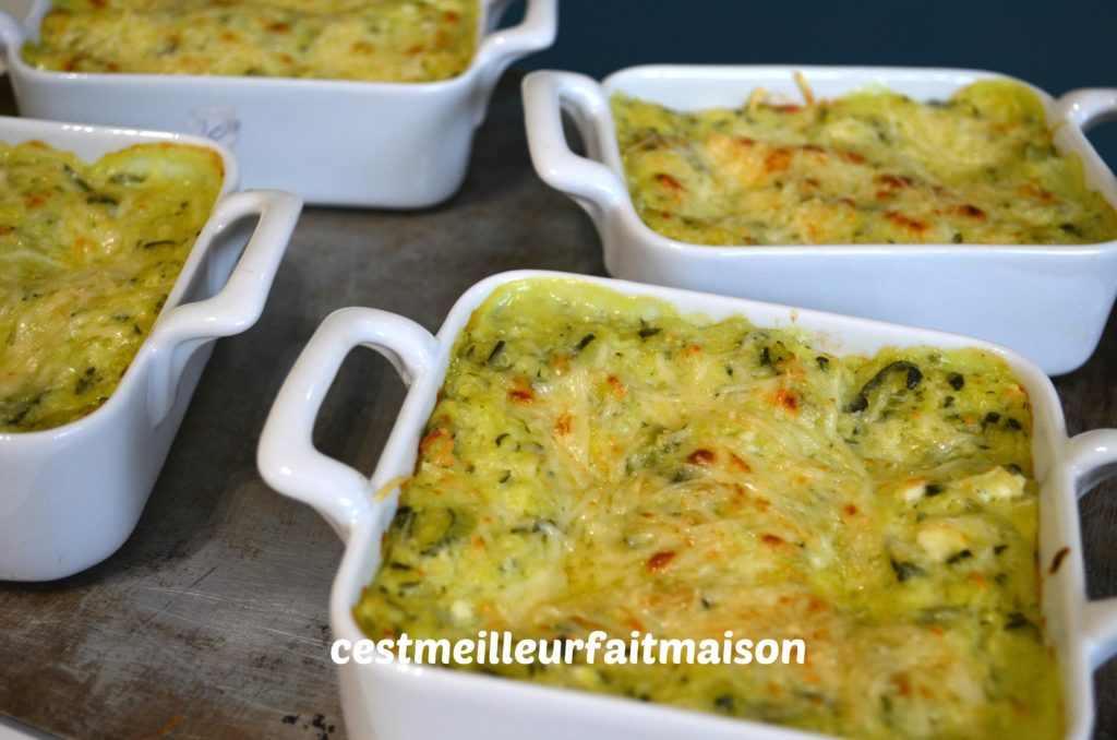 Lasagne courgette chèvre