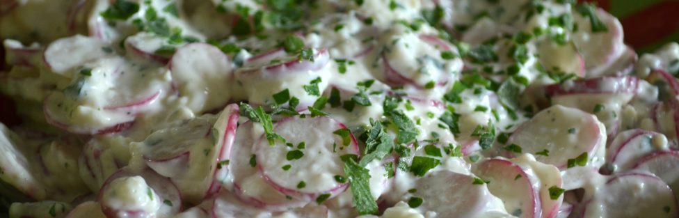 Salade de radis au chèvre