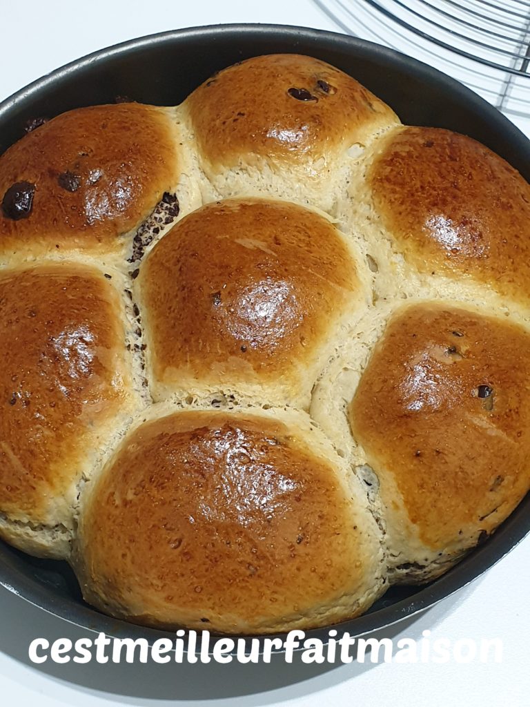 Brioche IG bas aux pépites de chocolat