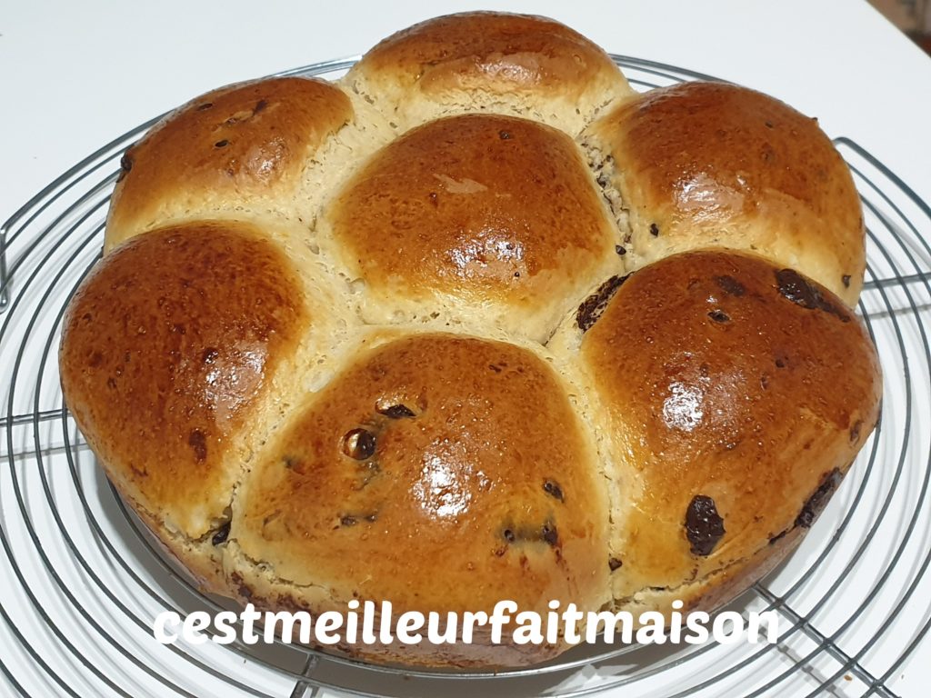 Brioche IG bas aux pépites de chocolat