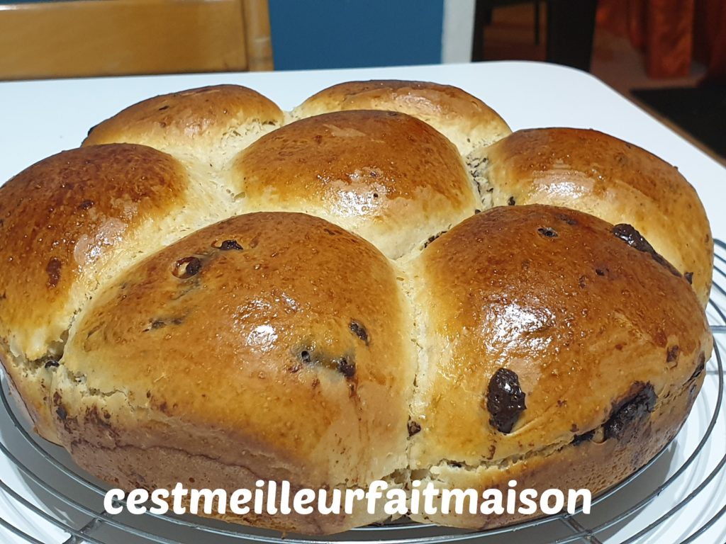 Brioche IG bas aux pépites de chocolat