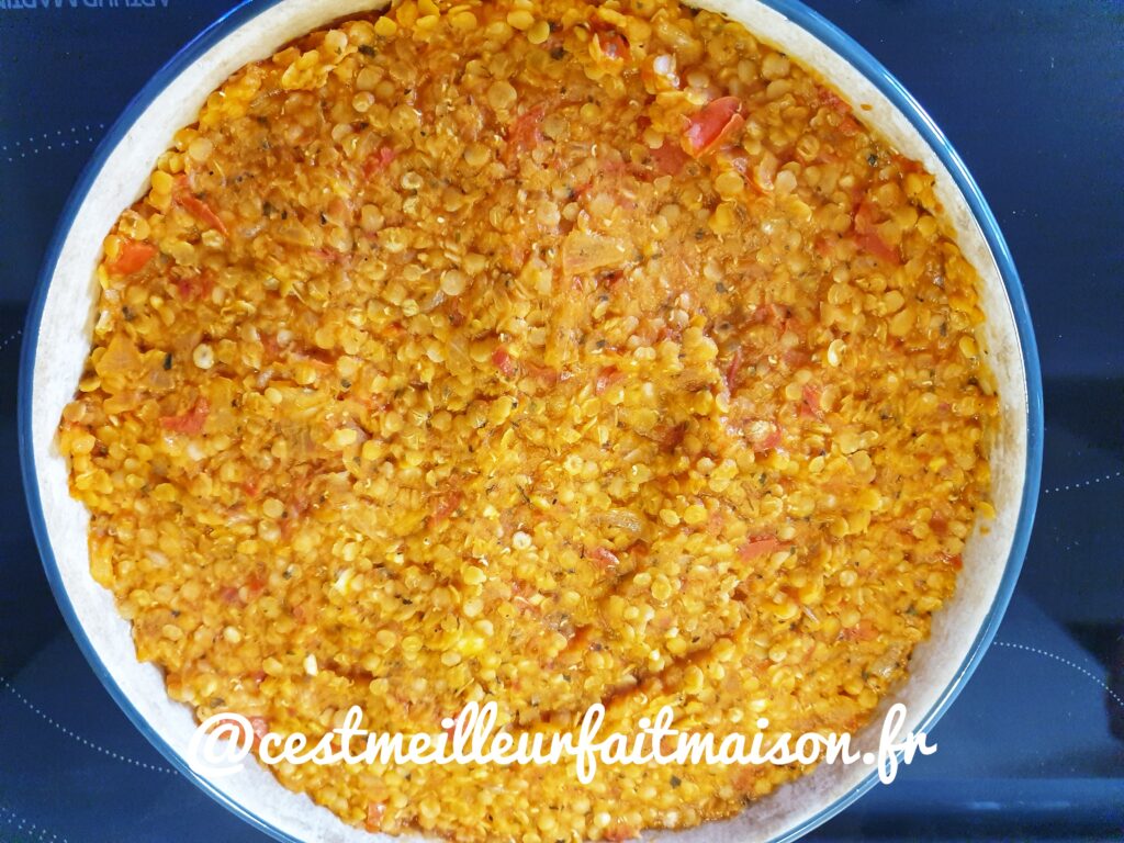 Moussaka de lentilles corail